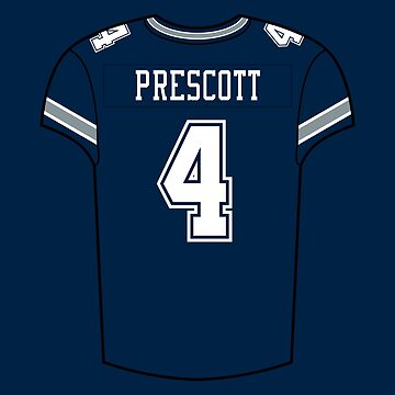 Dak Prescott Home Jersey Sticker for Sale by designsheaven