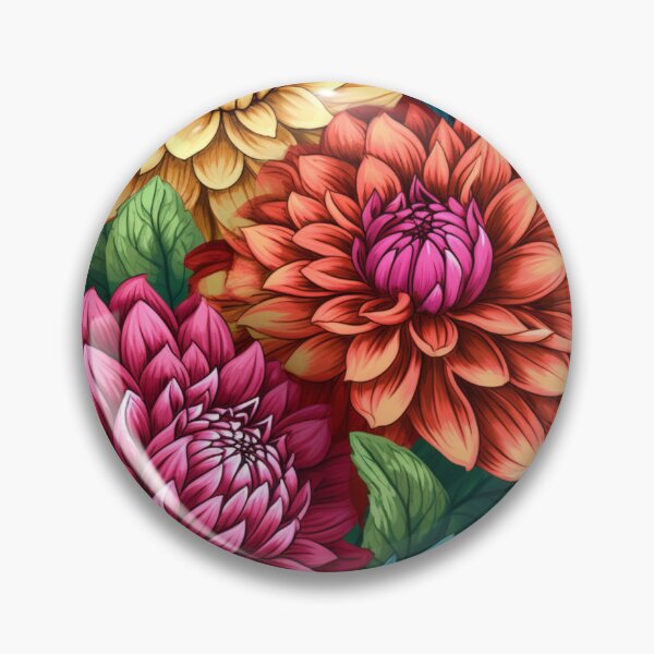 Item preview, Dahlias Pattern 2 designed and sold by BloomBoutiqueTs.