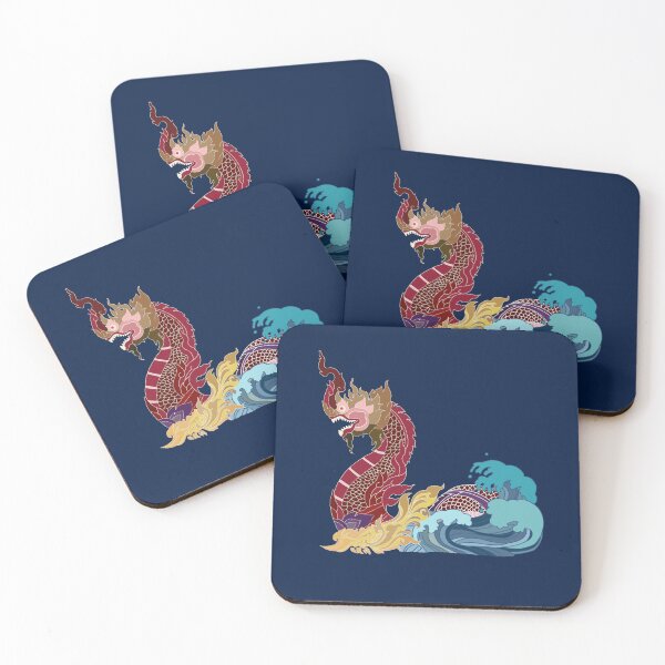 Item preview, Art Thai dragon into the sea designed and sold by iLuckTarn.