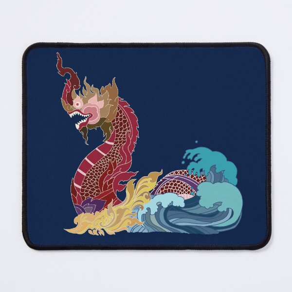 Item preview, Art Thai dragon into the sea designed and sold by iLuckTarn.