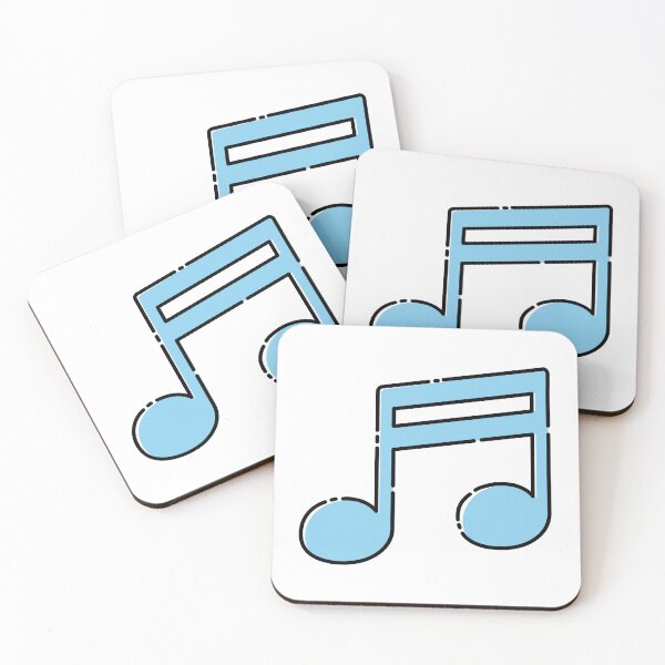 Item preview, Cute and Aesthetic Cartoon Double Sixteenth Note designed and sold by Rei-illustrates.