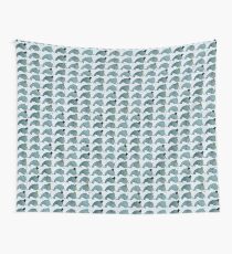 Kawaii Cartoon Grunge Narwhals with hats Wall Tapestry