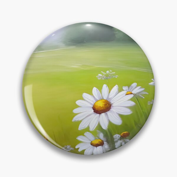 Item preview, Throw Pillow With Beautiful Daisies Painting - Spring Home Decor designed and sold by Sowari-Pillows.