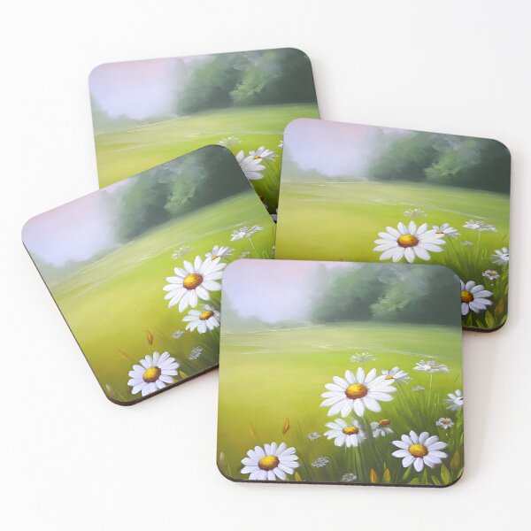 Item preview, Throw Pillow With Beautiful Daisies Painting - Spring Home Decor designed and sold by Sowari-Pillows.