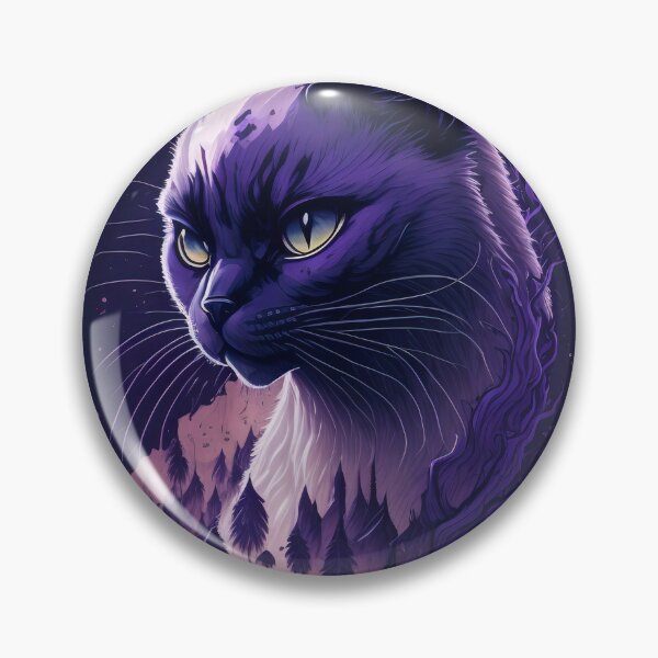 Item preview, Villainous purple Siamese cat  designed and sold by Roporetis.