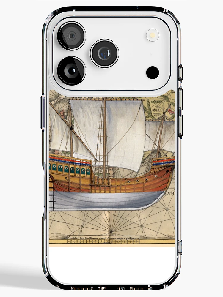 Thumbnail 1 of 5, iPhone Case, Postcard - Roundship designed and sold by TheCollectioner.