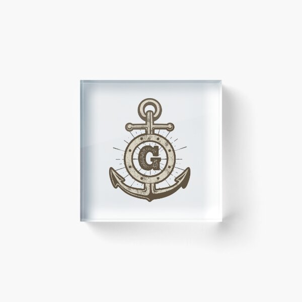Item preview, Monogram G Vintage Anchor   designed and sold by simplymonogram.