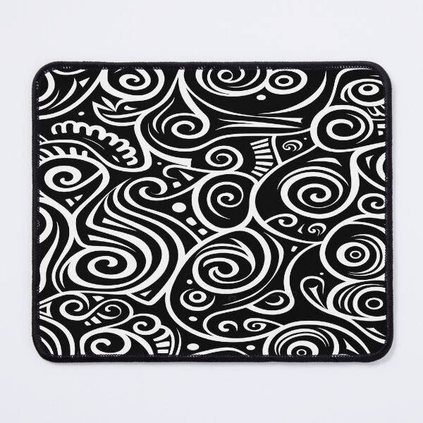 Item preview, A pattern inspired by Maori culture in black and white designed and sold by ColorDesign38.