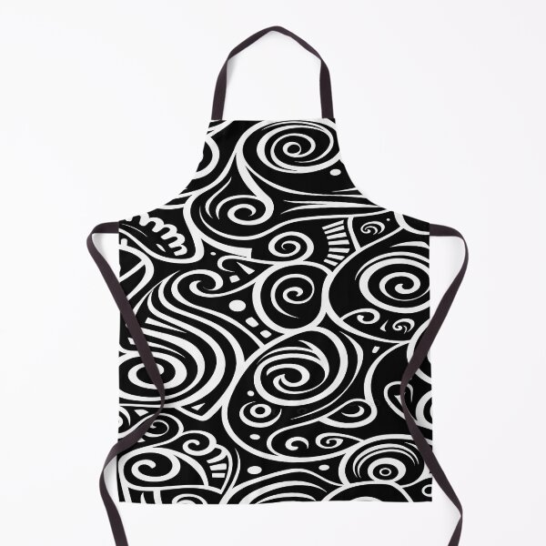 Item preview, A pattern inspired by Maori culture in black and white designed and sold by ColorDesign38.