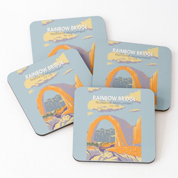 Item preview, Rainbow Bridge National Monument Utah Travel Art Vintage designed and sold by KrisSidDesigns.
