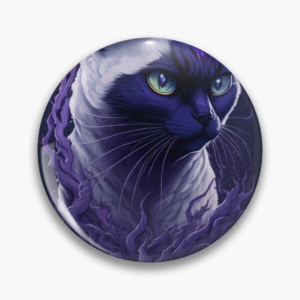 Aperçu de l'œuvre Chat siamois violet méchant créée et vendue par Roporetis.