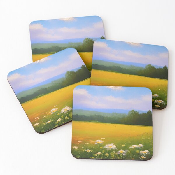 Item preview, Throw Pillow With Beautiful Daisies Painting - Spring Home Decor designed and sold by Sowari-Pillows.