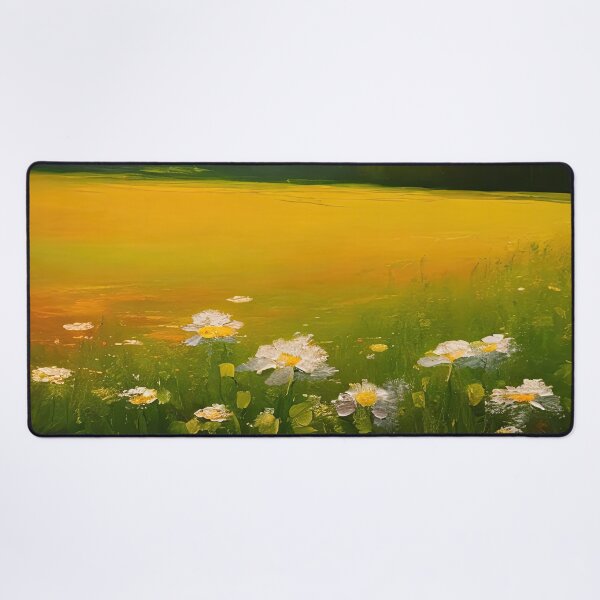 Item preview, Throw Pillow With Beautiful Daisies Painting - Spring Home Decor designed and sold by Sowari-Pillows.