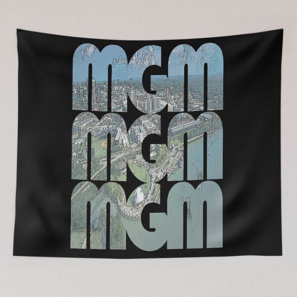 Item preview, Montgomery, Alabama MGM Cityscape Repeating Pattern designed and sold by CrabbyLobster.