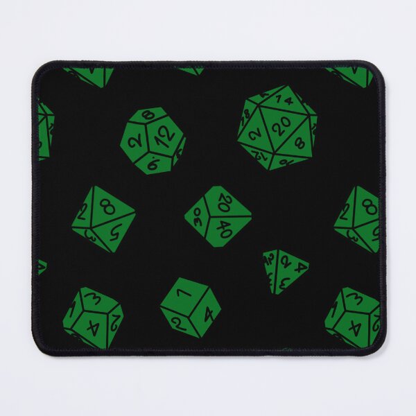 Item preview, Dados verdes DND TTRPG Patrón repetitivo designed and sold by ReverieFab.