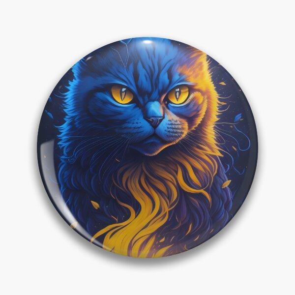 Item preview, Villainous blue cat  designed and sold by Roporetis.