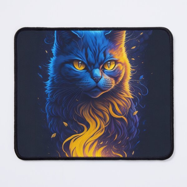 Item preview, Villainous blue cat designed and sold by Roporetis.