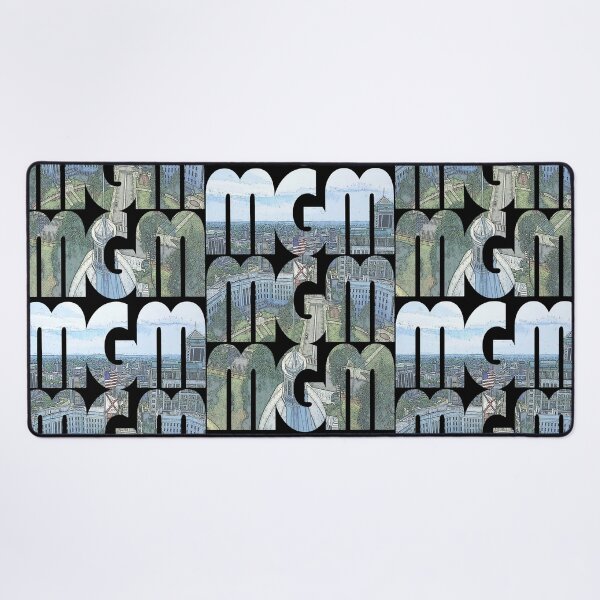 Item preview, Montgomery, Alabama MGM Morning Cityscape Repeating Pattern designed and sold by CrabbyLobster.