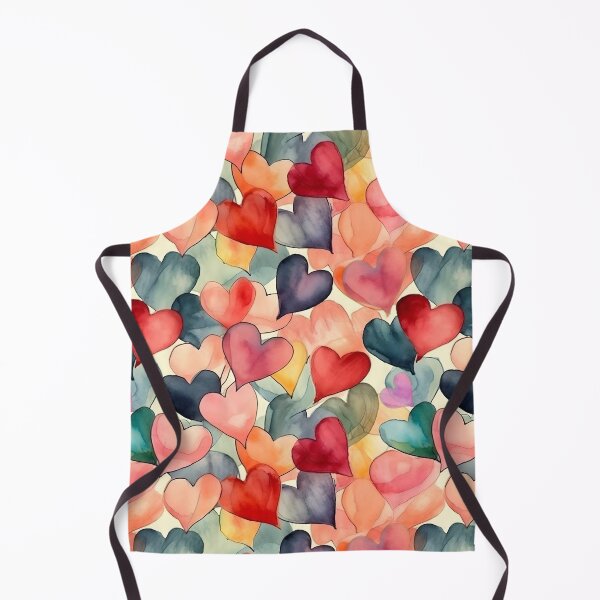 Item preview, Watercolor Hearts Pattern - Colorful and Lovely Design designed and sold by Nange and Gabe.