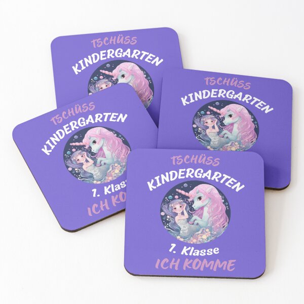 Item preview, Children starting school 2023 girls mermaid and unicorn designed and sold by Kentala.