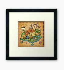 World Map Framed Print