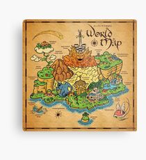 World Map Metal Print