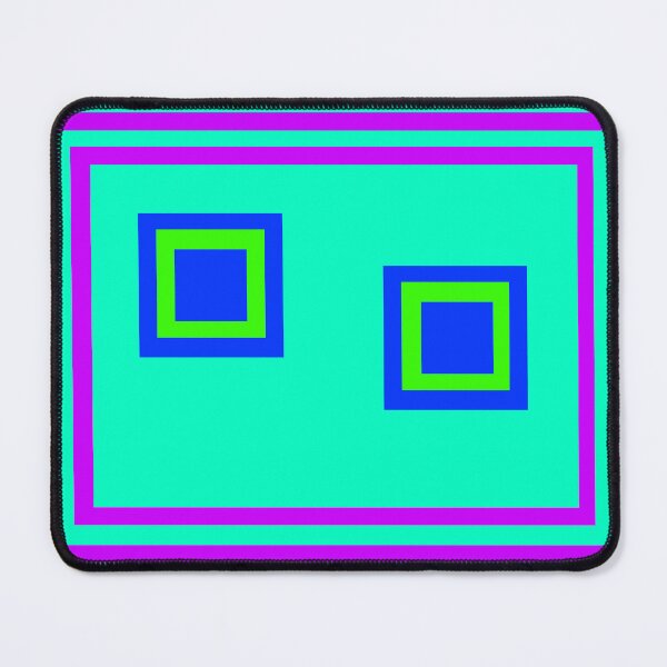 Item preview, Two Blue Green Squares  designed and sold by GEOMETRIC ART   .
