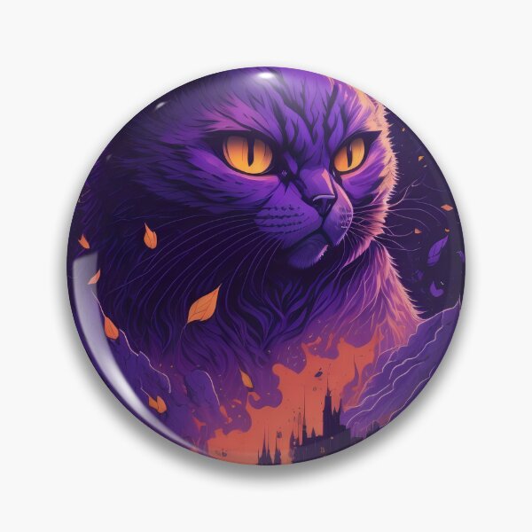 Item preview, Villainous purple cat  designed and sold by Roporetis.