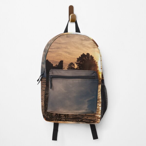 Item preview, Sunset with clouds over the river, fine art photography designed and sold by nachodramis.