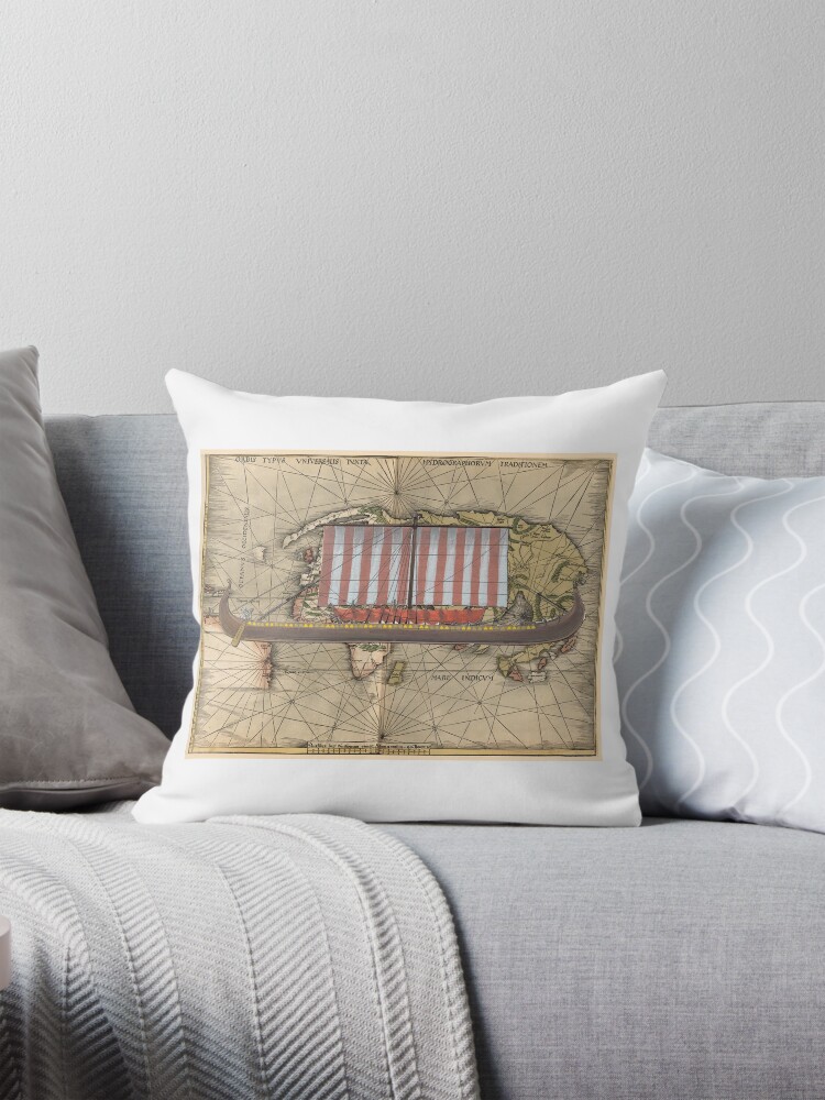 Thumbnail 1 of 4, Pillow, Postcard - Landskip Sud designed and sold by TheCollectioner.
