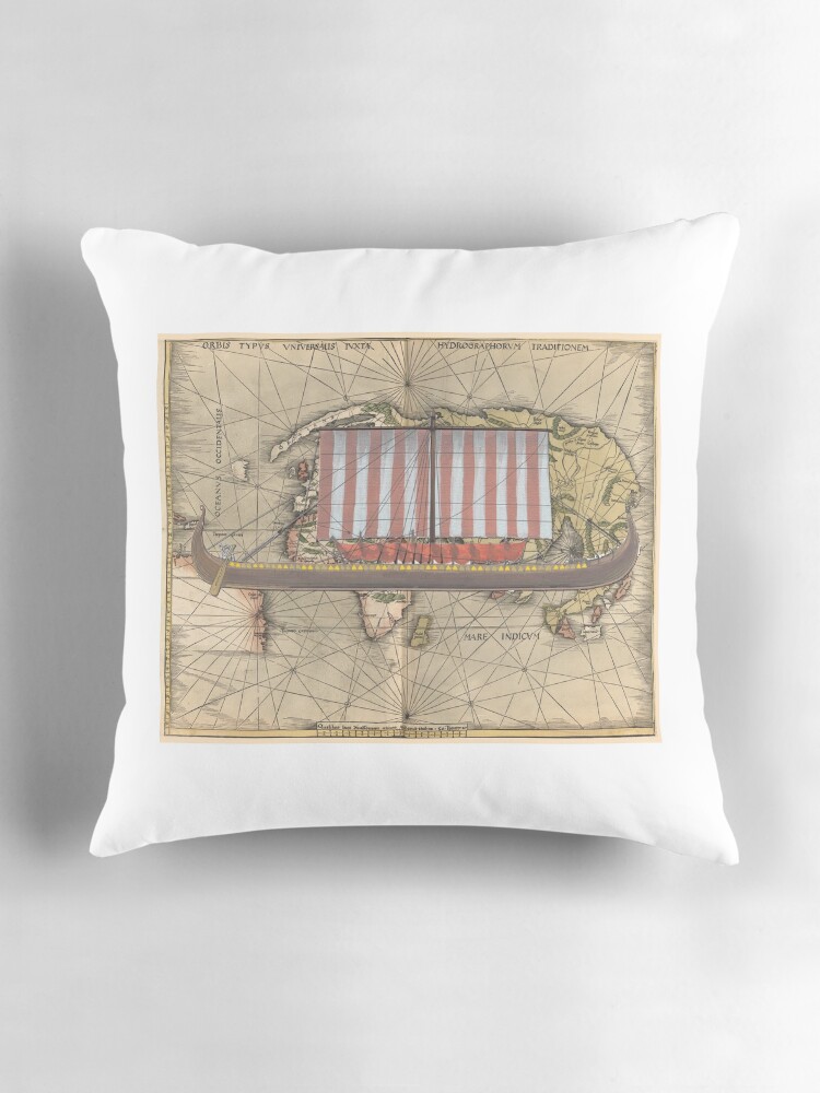 Thumbnail 3 of 4, Pillow, Postcard - Landskip Sud designed and sold by TheCollectioner.