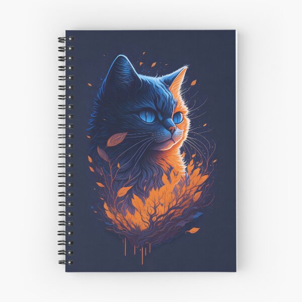 Item preview, Villainous navy orange cat  designed and sold by Roporetis.