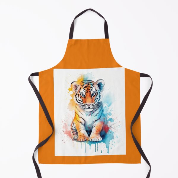 Item preview, Cute Baby Tiger Cub Watercolor designed and sold by AquarelleAvenue.