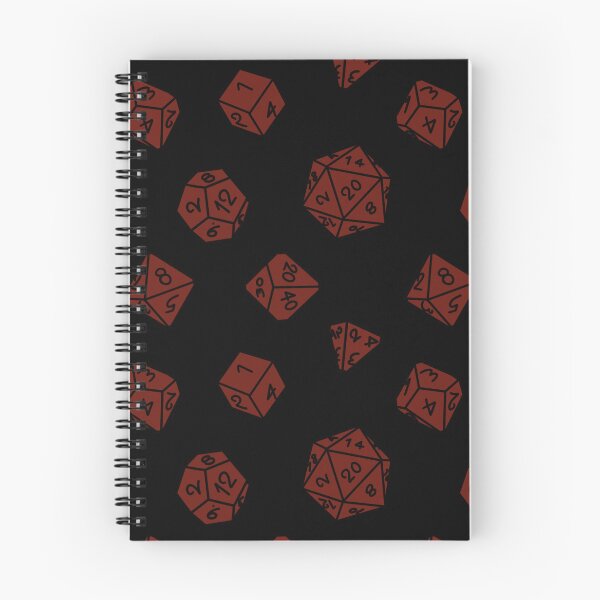 Item preview, Crimson DND TTRPG Dice Repeating Pattern designed and sold by ReverieFab.