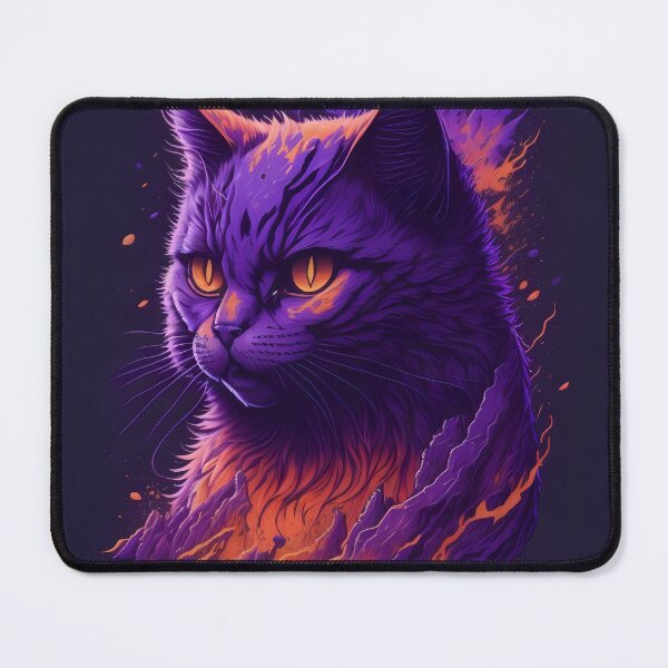 Item preview, Villainous purple orange cat designed and sold by Roporetis.