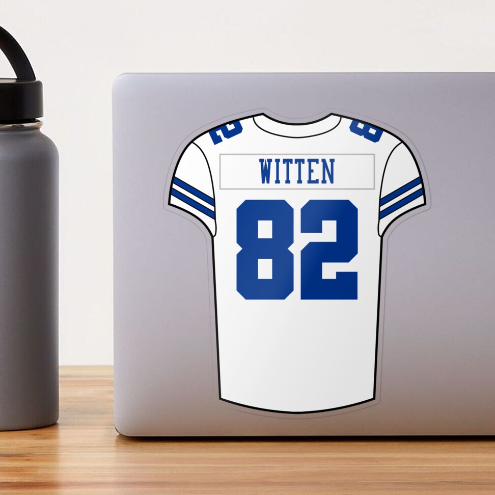 Jason Witten Home Jersey Sticker for Sale by designsheaven