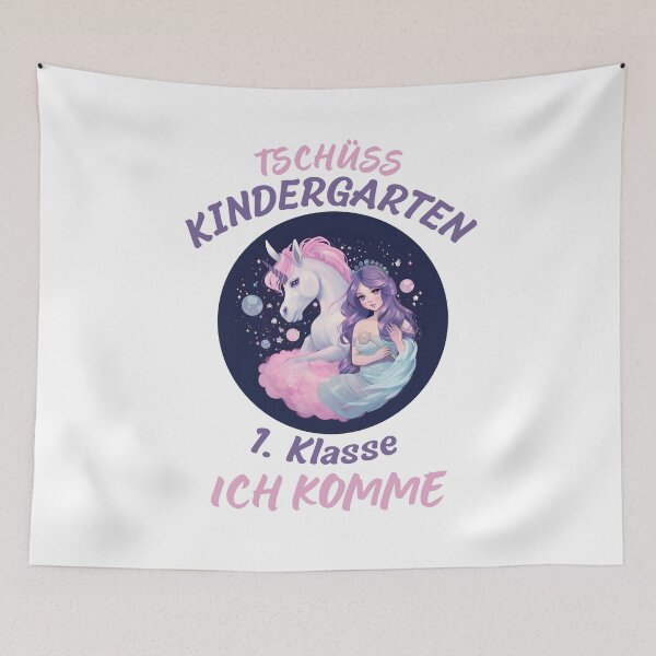 Item preview, School enrollment 2023 girl mermaid and unicorn designed and sold by Kentala.