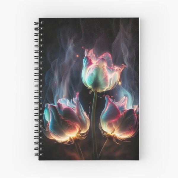Item preview, Glowing and smoking Tulips designed and sold by Red Witch Art.