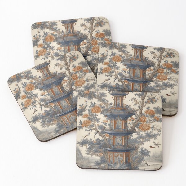 Item preview, Chinoiserie Style Design designed and sold by StickeryPickery.