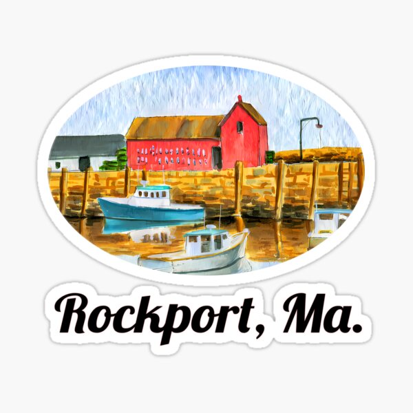 Item preview, Rockport Ma - motif number one designed and sold by GraphicGraffiti.