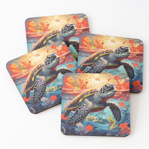 Item preview, Sea Turtle in Hawaiian Sunset designed and sold by Olivia Mann.