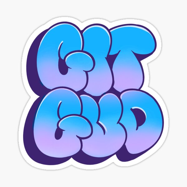 GIT GUD SHIRT - Blue Sticker