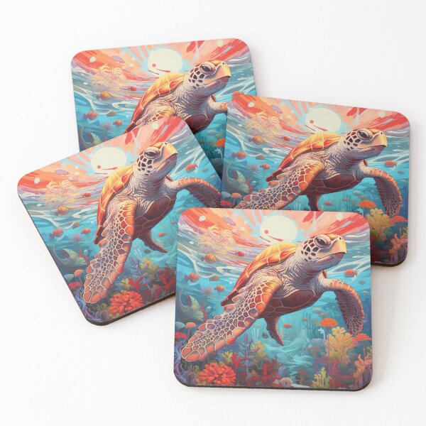 Item preview, Sea Turtle Swimming under Hawaiian Sun designed and sold by Olivia Mann.