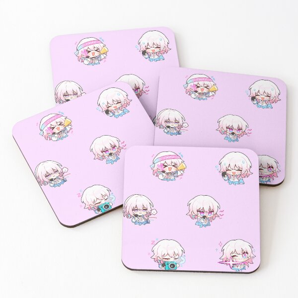 Item preview, March 7th Honkai Stair Rail chibi pattern designed and sold by cheapfan.