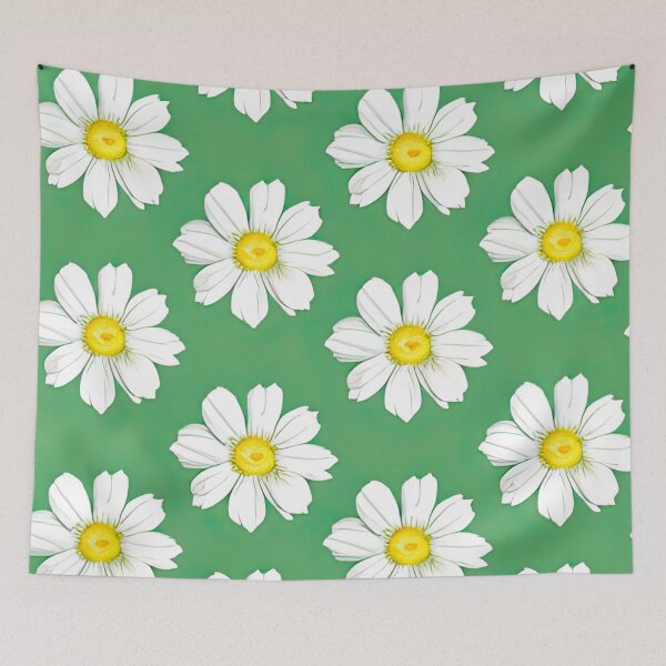 Item preview, Throw Pillow With Beautiful Daisies Painting - Spring Home Decor designed and sold by Sowari-Pillows.