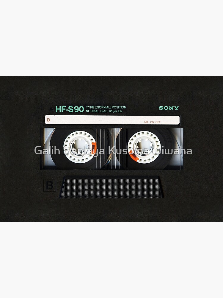 Classic retro Black cassette tape by GalihArt