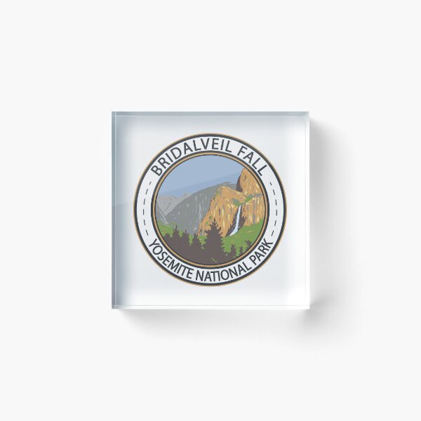 Item preview, Yosemite National Park Bridalveil Fall Badge designed and sold by KrisSidDesigns.