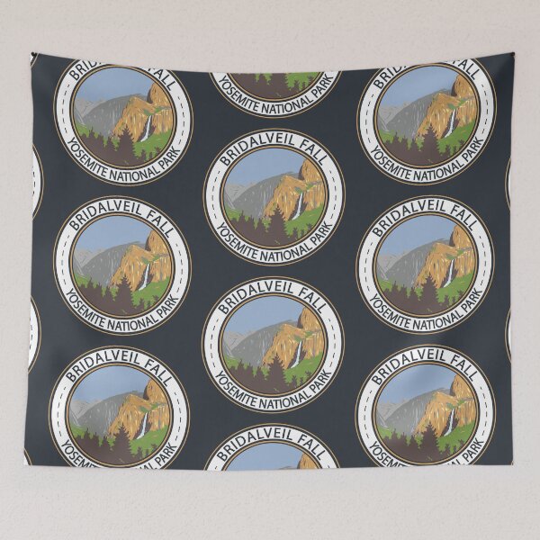 Item preview, Yosemite National Park Bridalveil Fall Badge designed and sold by KrisSidDesigns.