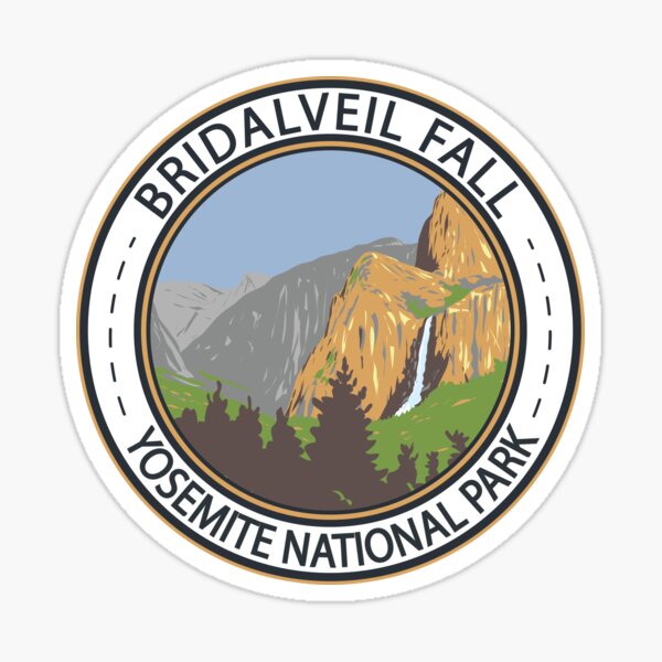 Item preview, Yosemite National Park Bridalveil Fall Badge designed and sold by KrisSidDesigns.