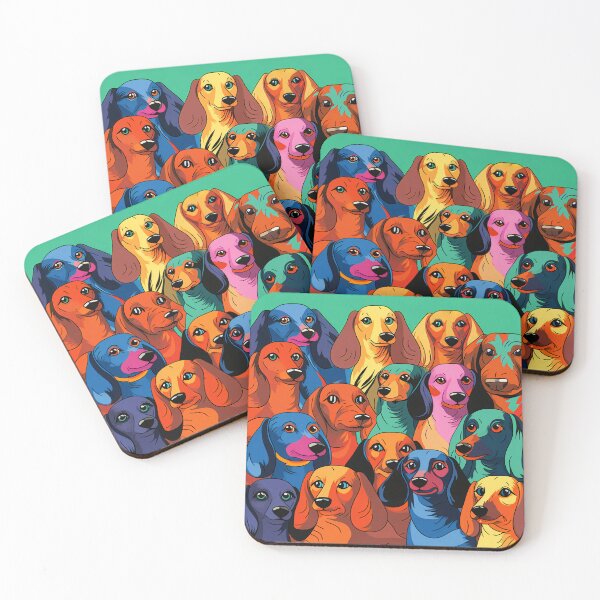 Item preview, Colorful Wiener Dog Patter designed and sold by bostmeyer.